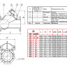 Клапан Tecofi CBL6240 DN 100 обратный шаровый фланцевый PN 16 2