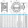 Затвор PAM Saint-Gobain EUROSTOP JPA DN 350 PN 10 поворотный фланцевый с двойным эксцентриком с ручным управлением 3
