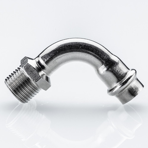 Отвод 90 градусов VALTEC VTi.957.I НР 3/4" DN 28x20 PN 16 нержавеющая сталь 3