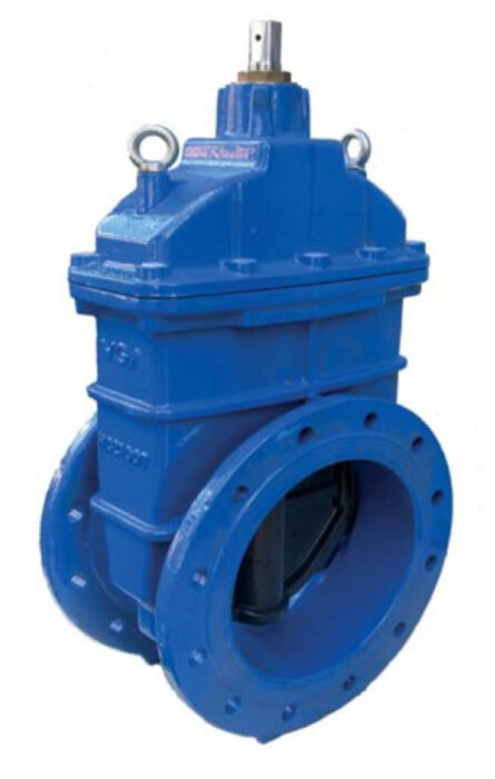 Задвижка VGA D17.04 DN 300 PN 16 L=270 мм фланцевая клиновая чугунная с маховиком с обрезиненным клином