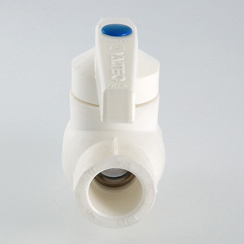 Кран шаровый VALTEC VTp.744 DN 32 PN 25 с латунной обоймой полипропиленовый