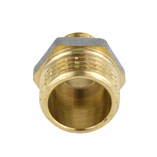 Ниппель латунный Aquasfera 9023 DN 40х50 PN 16 резьба - 1 1/2''x2'', покрытие - никель, переходной резьбовой НР-НР, 9023-14