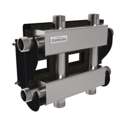 Коллектор распределительный GIDRUSS MKSS-60-3DU.EPP 3-х контурный НР 1" Ду 25 Ру 6 модульный в термоизоляции