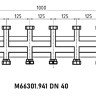 Коллектор распределительный Meibes M66301.941 7-ми контурный ВР-НР 1 1/2" DN 40 PN 6 в теплоизоляции 3
