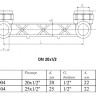 Планка VALTEC VTp.724 ВР 1/2" DN 20x15 PN 25 с водорозетками полипропиленовая комбинированная 2