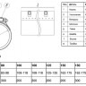 Ремонтный хомут односторонний Benarmo 7080 DN 65 (72-85 мм) PN 16 L=200 мм свёртный нержавеющая сталь 2