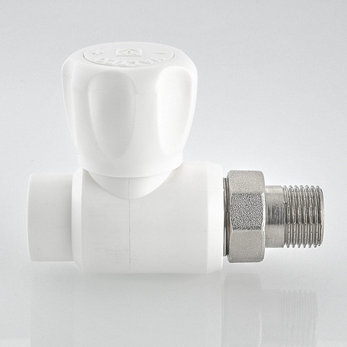 Кран шаровый VALTEC VTp.717 НР 3/4" DN 25x20 PN 25 с накидной гайкой полипропиленовый 9
