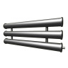 Регистр отопления РСП-3x133x4,0-4000 секционный трёхрядный с плоскими заглушками 1