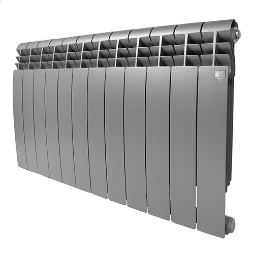 Радиатор биметаллический Royal Thermo BiLiner 500 (12 секций) Silver Satin