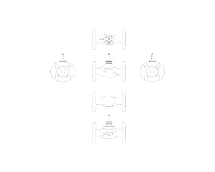 Клапан регулирующий VF 2 Ду 125 Ру 16 Danfoss двухходовой 3