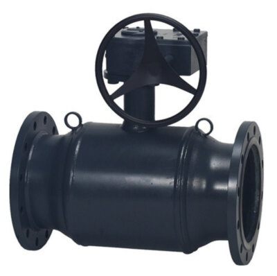 Кран шаровой Danfoss JiP Premium FF WG DN 350 PN 25 стальной стандартнопроходный фланцевый с ручным редуктором