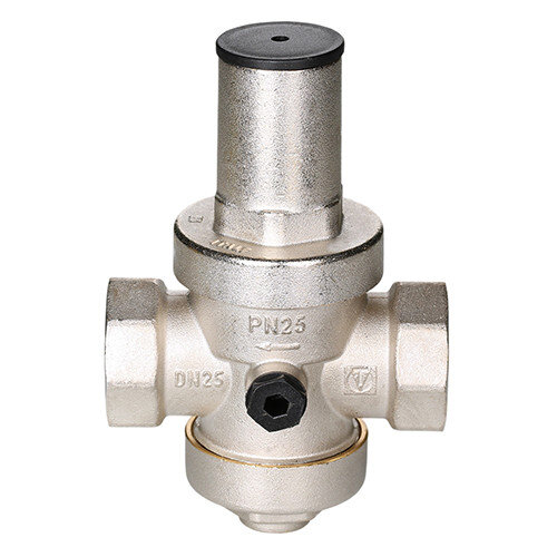 Редуктор давления VALTEC VT.086.NH.07 1 1/4'' DN 32 PN 25 поршневой, регулируемый, прямого действия, латунный с никелевым покрытием