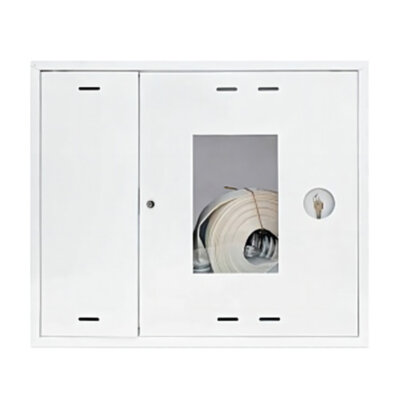 Шкаф пожарный ФАЭКС ШПК 315 НОБ универсальный "У" навесной открытый белый с замком