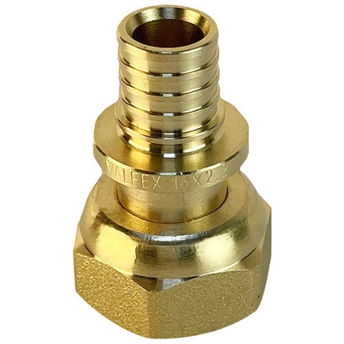 Соединитель надвижной VALFEX VF.422.EAF 3/4" Ду 20 Ру 16 с накидной гайкой под евроконус, латунный