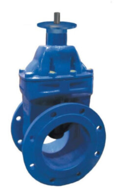 Задвижка VGA D21.04 DN 250 PN 16 фланцевая клиновая чугунная с электроприводом с обрезиненным клином