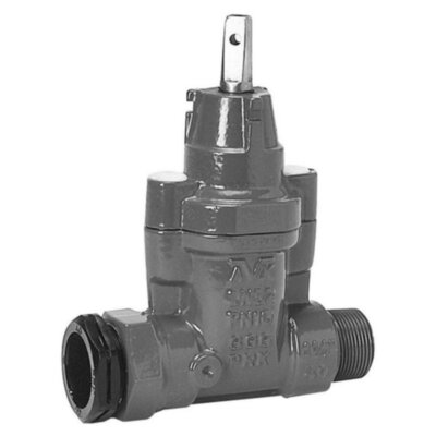 Задвижка AVK 03/95 DN 25 PN 10 ответвительная с PRK для ПЭ труб и наружной резьбой