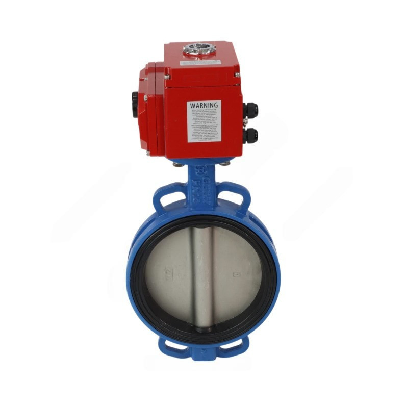 Затвор дисковый чугунный Benarmo DN 100 PN 16 поворотный межфланцевый с электроприводом Q-070 380В