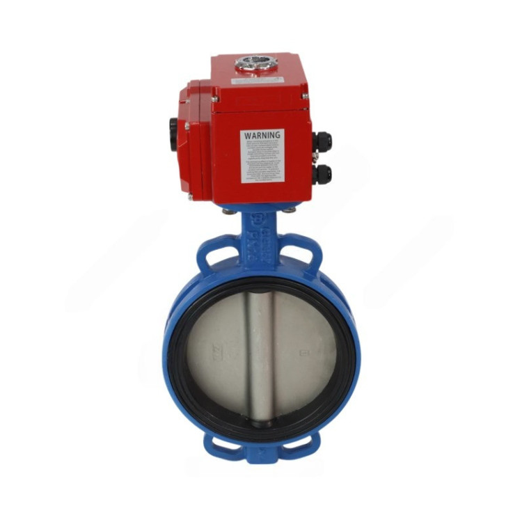 Затвор дисковый чугунный Benarmo DN 100 PN 16 поворотный межфланцевый с электроприводом Q-070 380В 1