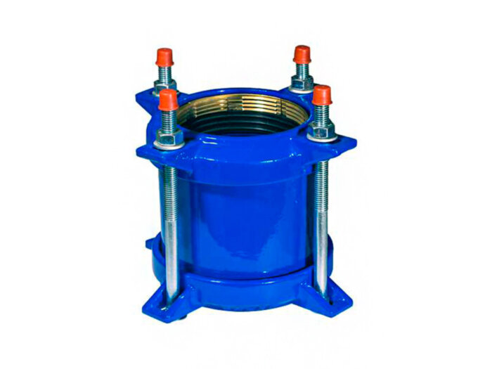 Муфта обжимная ДРК 180 мм для ПНД и ПВХ труб соединительная