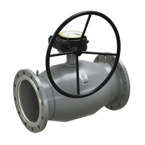 Кран шаровой цельносварной регулирующий LD КШ.Ц.Ф.Р.Regula Energy 300.016 Ду 300 Ру 16 фланцевый с редуктором 1