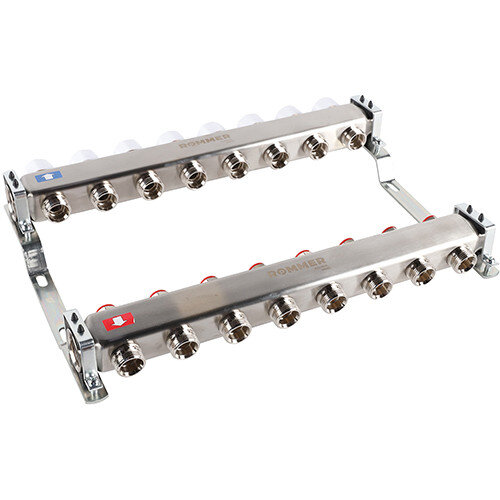Коллектор ROMMER без расходомеров 8 выходов