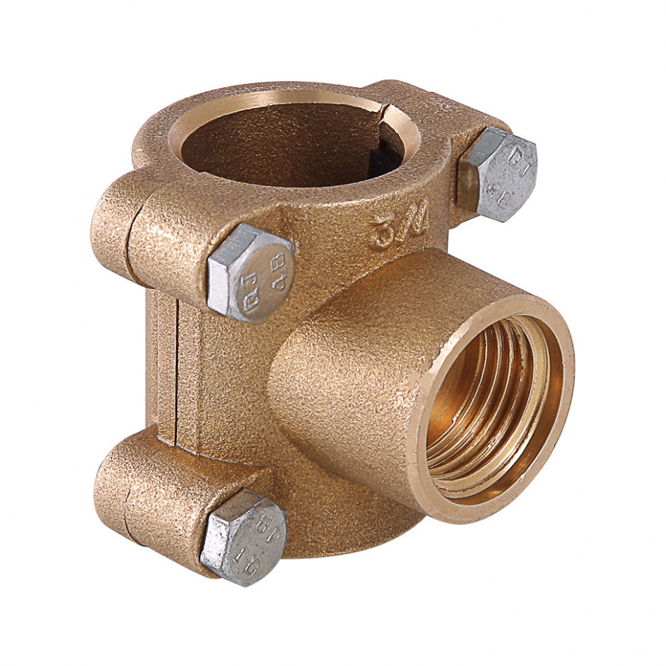 Латунная обойма-тройник VALTEC 3/4" х 1/2" х 3/4" ремонтная VTr.755.G.0504