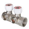 Коллектор распределительный VALTEC VTc.570.NE.0604 4 отвода ВР-НР 1"x3/4" DN 25 PN 10 с регулирующими клапанами 1
