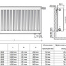 Радиатор панельный Royal Thermo VENTIL COMPACT VC33-600-1600 RAL9016 2