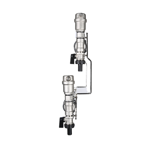 Коллекторная группа VALTEC VTc.588.EMNX.0610 10-ти контурный ВР-НР 1"x3/4" DN 25 PN 9 с регулирующими и балансировочными клапанами 2