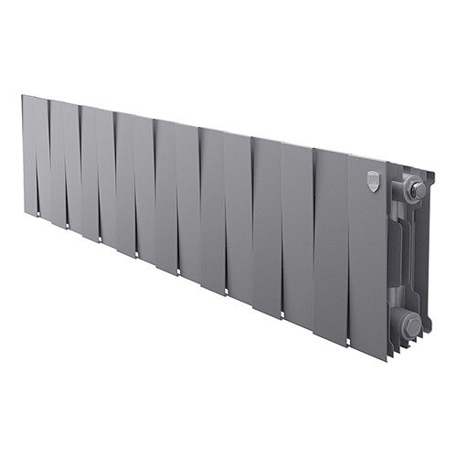 Радиатор биметаллический Royal Thermo PianoForte 200 (16 секций) Silver Satin