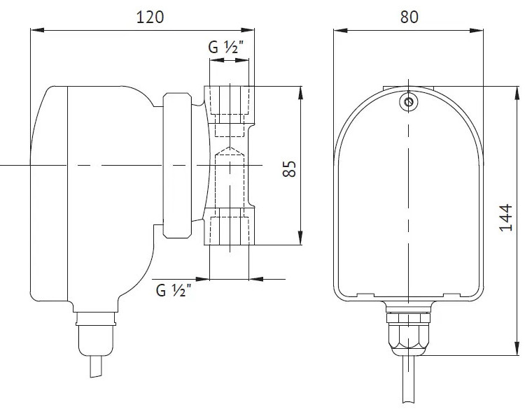 Насос циркуляционный Unipump UPH 15-1,5 85 с мокрым ротором H=1,4м Q=10л/мин арт. 21725 4