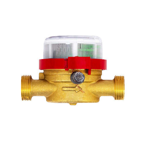 Счетчик для горячей воды Тепловодомер ВСГН-15 крыльчатый одноструйный резьбовой