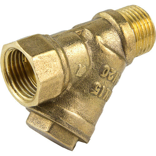 Фильтр сетчатый латунный Aquasfera 4002 DN 15 PN 20 резьба - 1/2'', косой, резьбовой ВР-НР, 4002-01