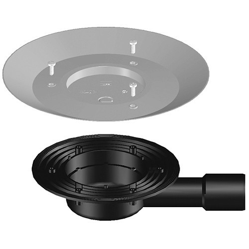 Корпус трапа HL90K-3020 DN40/50 горизонтальный выпуск, монтаж. заглушка