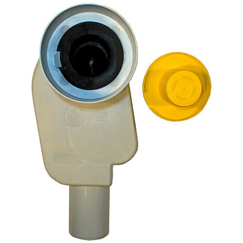 Встраиваемый сифон для умывальников HL134.0/40 DN40 никелированный, вертикальный выпуск