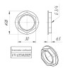 Латунная контргайка VALTEC 3/4" VTr.655.N.0005 5