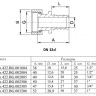Переходник VALTEC VTm.422.BG ВР 1" DN 32x25 PN 16 с накидной гайкой латунный универсальный 2