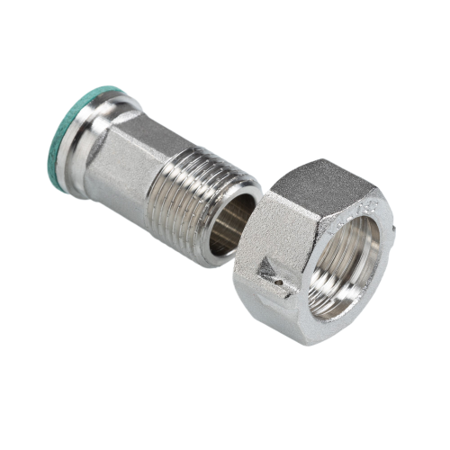 Латунный полусгон VALTEC 3/4" с накидной гайкой VTr.611.N.0005 4