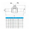 Кран шаровой Frialen KH DN 40, 1/4 оборота 2