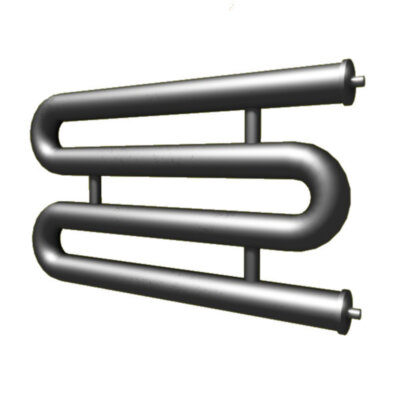 Регистр отопления РЗП-4x159x4,0-4000 змеевиковый четырёхрядный с плоскими заглушками