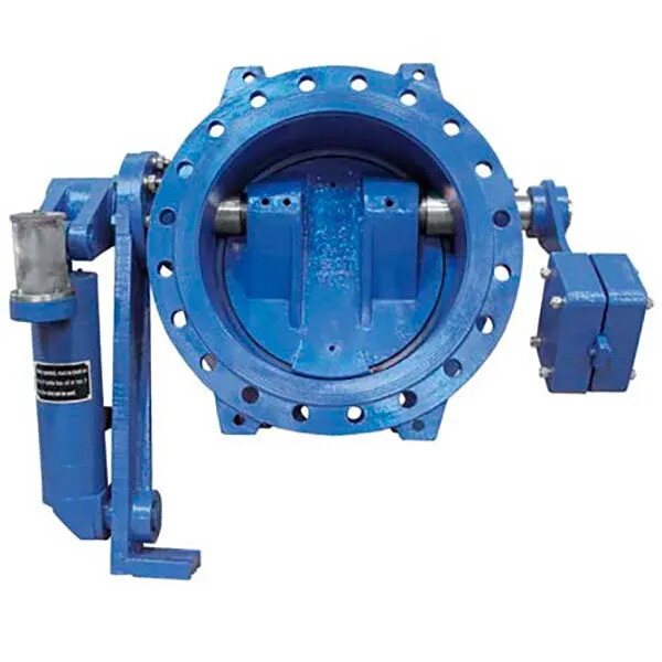 Клапан Tecofi CP4248 DN 900 PN 16 обратный поворотный фланцевый с противовесом