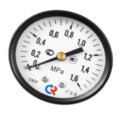 Манометр гидрозаполненный ТМ-320Т.20 осевой Дк63мм 0-1,0 МПа кл.1,5 G1/4" силикон Росма 00000030534