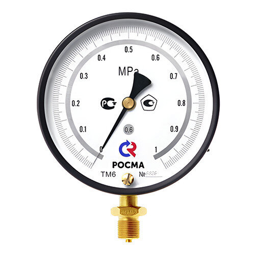Манометр РОСМА ТМ-610Р.МТИ.00 (0...0,25 МПа) Дкорп=150мм кл. 0,6 M20x1,5 общетехнический радиальный 00000010294