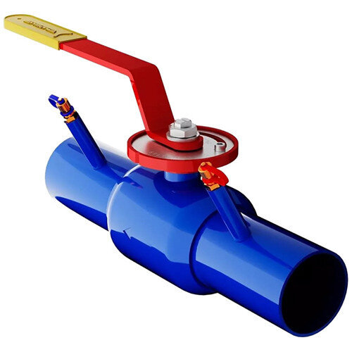 Кран шаровой балансировочный Маршал 11с67п 11ЦлП.00.1 DN 125/100 PN 25 стандартнопроходной под приварку