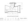 Тройник ТРФ Ду 250х150 ВЧШГ ГОСТ 5525-88 чугунный раструб-фланец 2