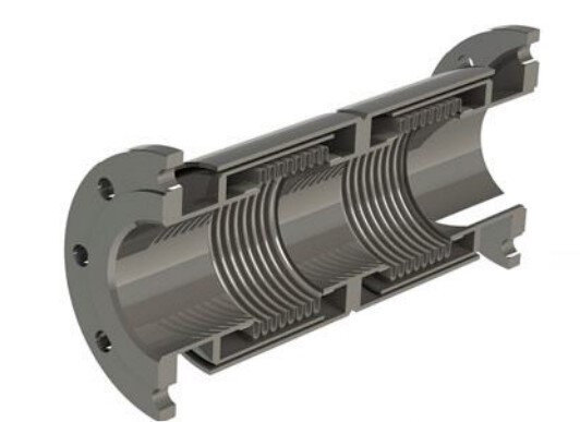 Компенсатор ОПН-16-600-200 Ду 600 Ру 16 сильфонный осевой