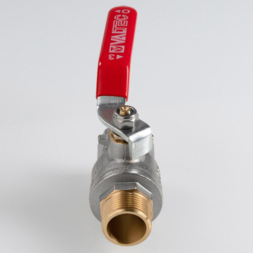 Кран шаровый VALTEC VT.415 ГОСТ Р 59553-2021 ВР-НР 1/2" DN 15 PN 40 никелированный латунный