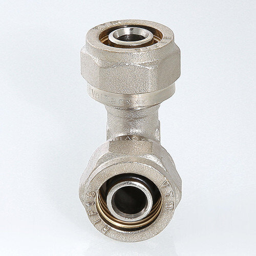 Угольник 90 градусов VALTEC VTm.351 DN 16 PN 10 латунный никелированный