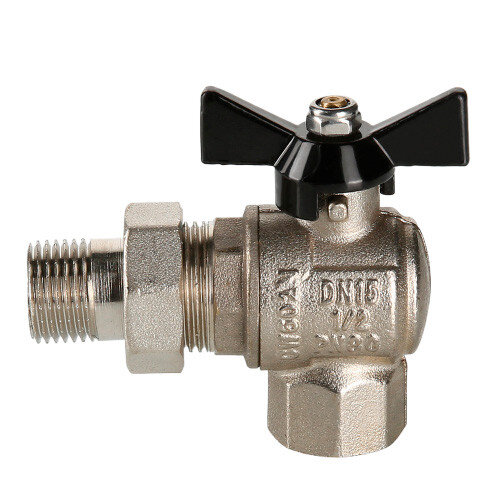 Кран шаровой VALTEC PERFECT 1/2" Ду15 Ру80 угловой с полусгоном VT.328.N.04