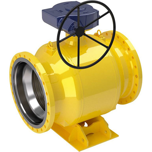 Кран шаровой NAVAL 280504 DN 800 PN 25 стальной стандартнопроходный фланцевый для газа с редуктором 1